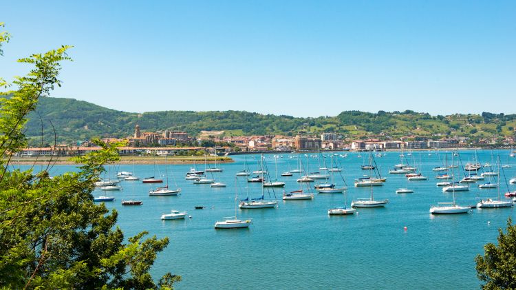 Baie d'Hendaye dans les Pyrénées Atlantiques